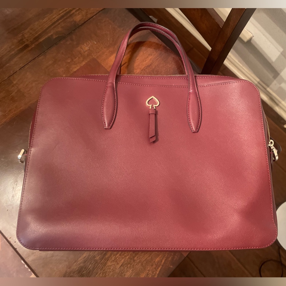 Kate Spade Burgundy Laptop Bag
